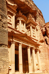 Image showing Al-Khazneh (The Treasury) at Petra in Jordan