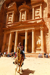 Image showing Al-Khazneh (The Treasury) at Petra in Jordan