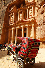 Image showing Al-Khazneh (The Treasury) at Petra in Jordan