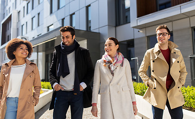 Image showing international group of people on city street