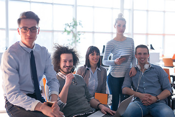 Image showing Portrait of a business team At A Meeting