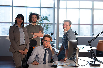 Image showing Portrait of a business team At A Meeting