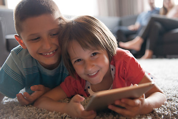 Image showing couple spending time with kids