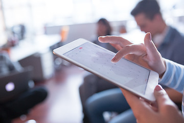 Image showing Businesswoman using tablet