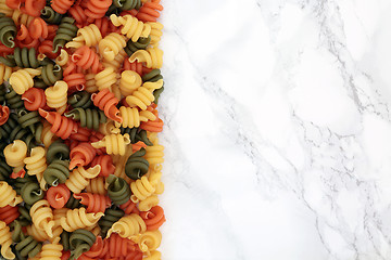 Image showing Trotolle Tricolour Pasta