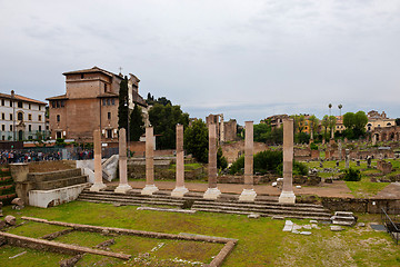 Image showing ROME, ITALY - APRILL 21, 2019: View to the Capitoline Hills