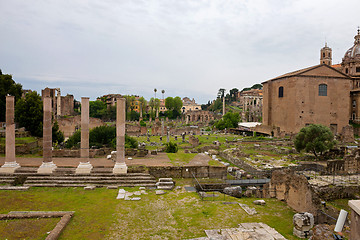 Image showing ROME, ITALY - APRILL 21, 2019: View to the Capitoline Hills