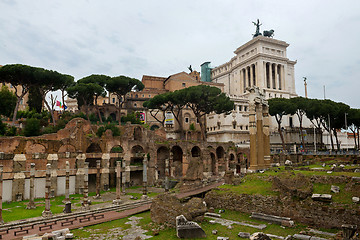 Image showing ROME, ITALY - APRILL 21, 2019: View to the Capitoline Hills