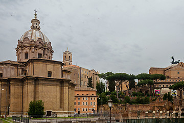 Image showing ROME, ITALY - APRILL 21, 2019: View to the Capitoline Hills