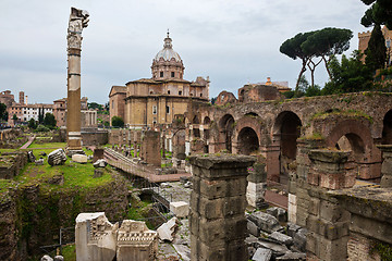 Image showing ROME, ITALY - APRILL 21, 2019: View to the Capitoline Hills