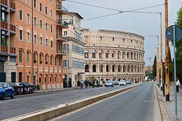 Image showing ROME, ITALY - APRILL 21, 2019: View to the Colosseum