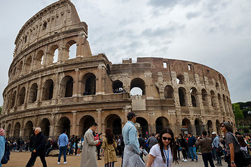 Image showing ROME, ITALY - APRILL 21, 2019: View to the Colosseum