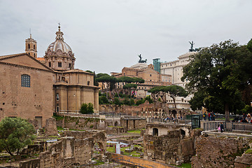 Image showing ROME, ITALY - APRILL 21, 2019: View to the Capitoline Hills