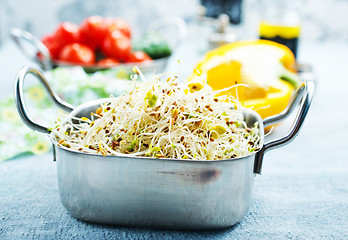 Image showing Raw sprouts