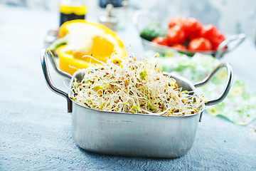 Image showing Raw sprouts