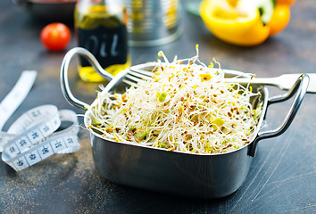 Image showing Raw sprouts