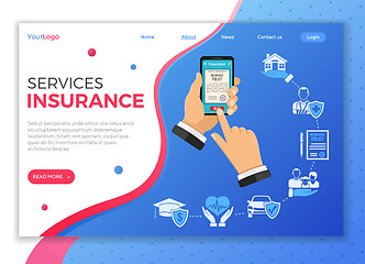 Image showing Online Insurance Services Concept