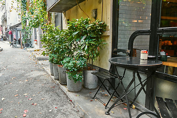 Image showing cafe in the street of Istanbul