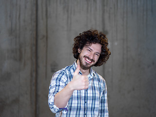 Image showing portrait of young male architect on construction site