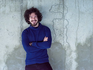 Image showing portrait of young male architect on construction site