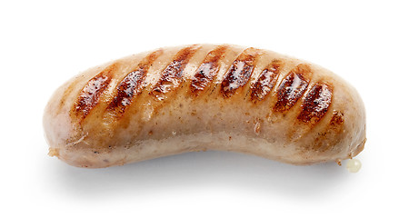 Image showing grilled sausage on white background