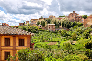 Image showing Panoramic view of Siena, Italy