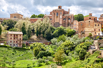 Image showing Panoramic view of Siena, Italy