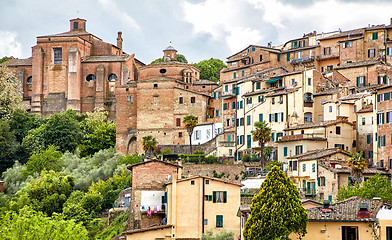 Image showing Panoramic view of Siena, Italy