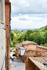 Image showing Panoramic view of Siena city, Italy