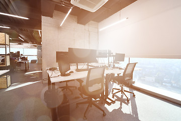 Image showing Empty Modern open plan Office