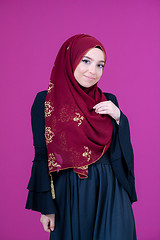 Image showing muslum woman with hijab in modern dress
