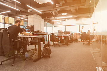 Image showing software developers working at office