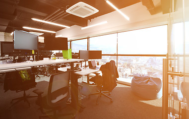 Image showing Empty Modern open plan Office