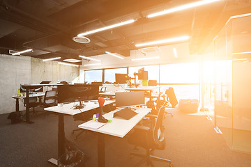 Image showing Empty Modern open plan Office