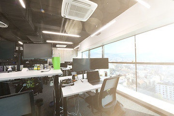 Image showing Empty Modern open plan Office