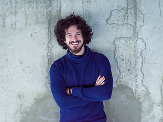 Image showing portrait of young male architect on construction site