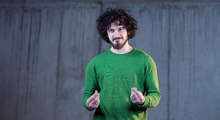 Image showing portrait of young male architect on construction site