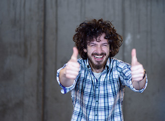 Image showing portrait of young male architect on construction site