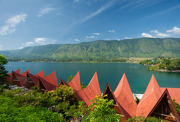 Image showing Batak architecture, Tuk Tuk Samosir