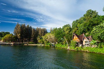 Image showing Tuk Tuk, Samosir, Lake Toba, Sumatra