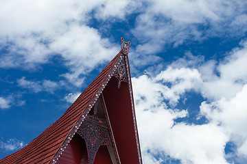 Image showing Batak pointed roof