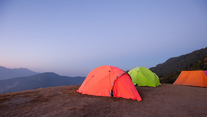 Image showing Tents for group camping