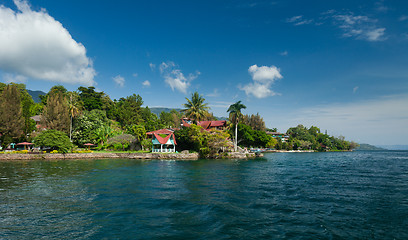 Image showing Tuk Tuk, Samosir, Lake Toba, Sumatra