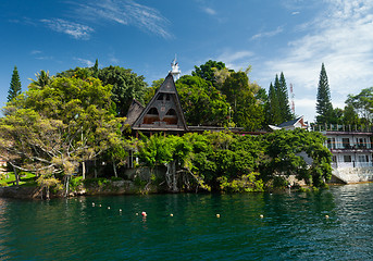 Image showing Tuk Tuk, Samosir, Lake Toba, Sumatra