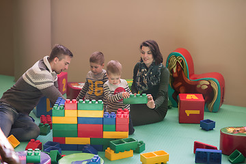 Image showing parents having fun with kids