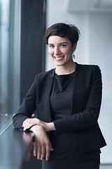 Image showing Portrait of successful Businesswoman by the window