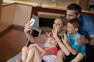 Image showing Family having fun at home