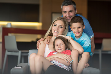 Image showing couple spending time with kids