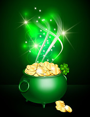 Image showing St. Patricks Day symbol green pot