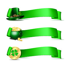 Image showing Patricks Day banners.